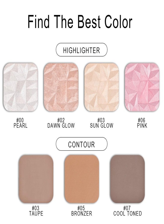 FREEORR Contour Powder Palette, Matte Smooth Texture Ultra-fine Lightweight Blendable Pressed Powder, Multiuse Baked Contour for Face Sculpting Makeup-BRONZER - Image 2